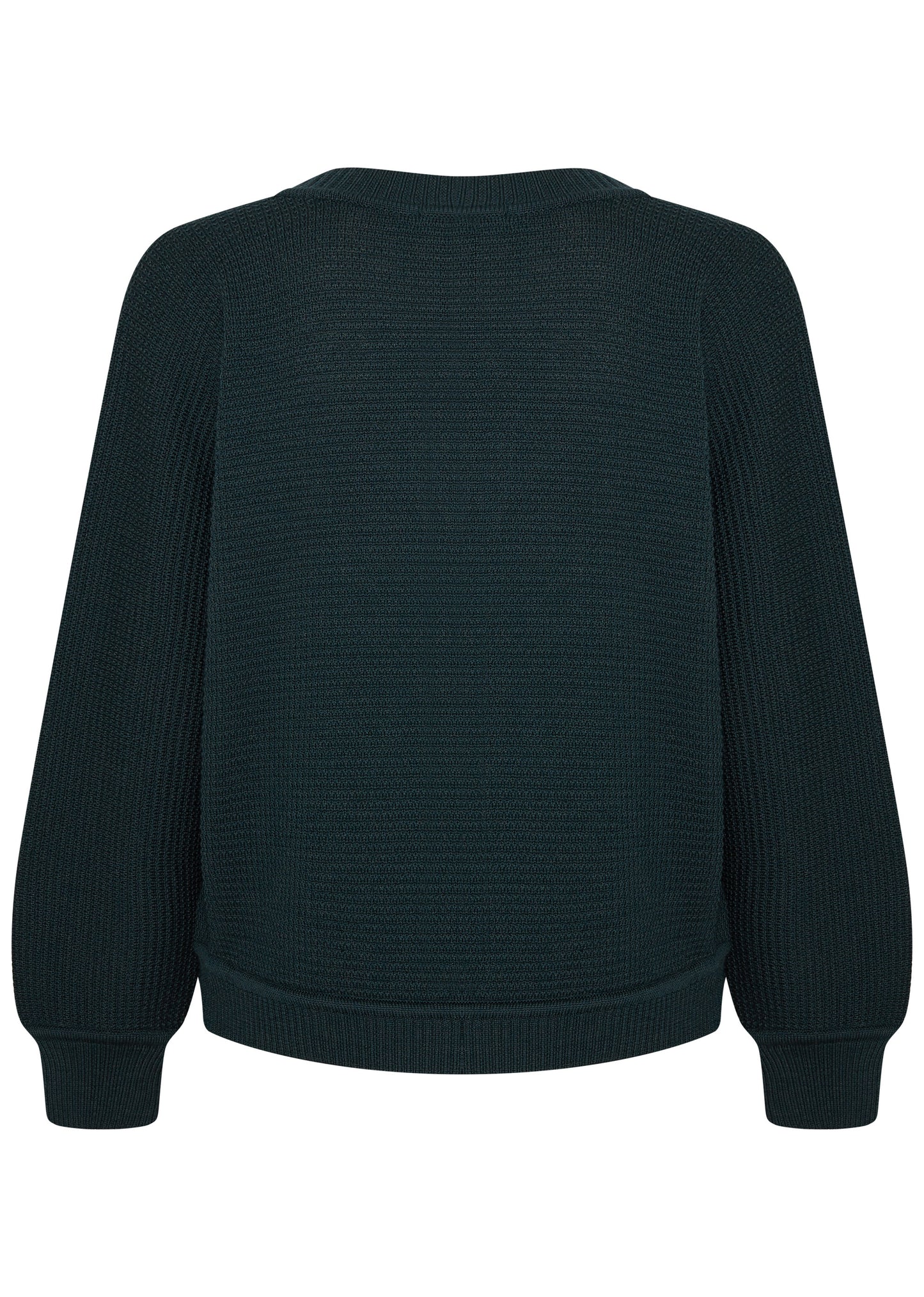 Lässiger Struktur V-Pullover