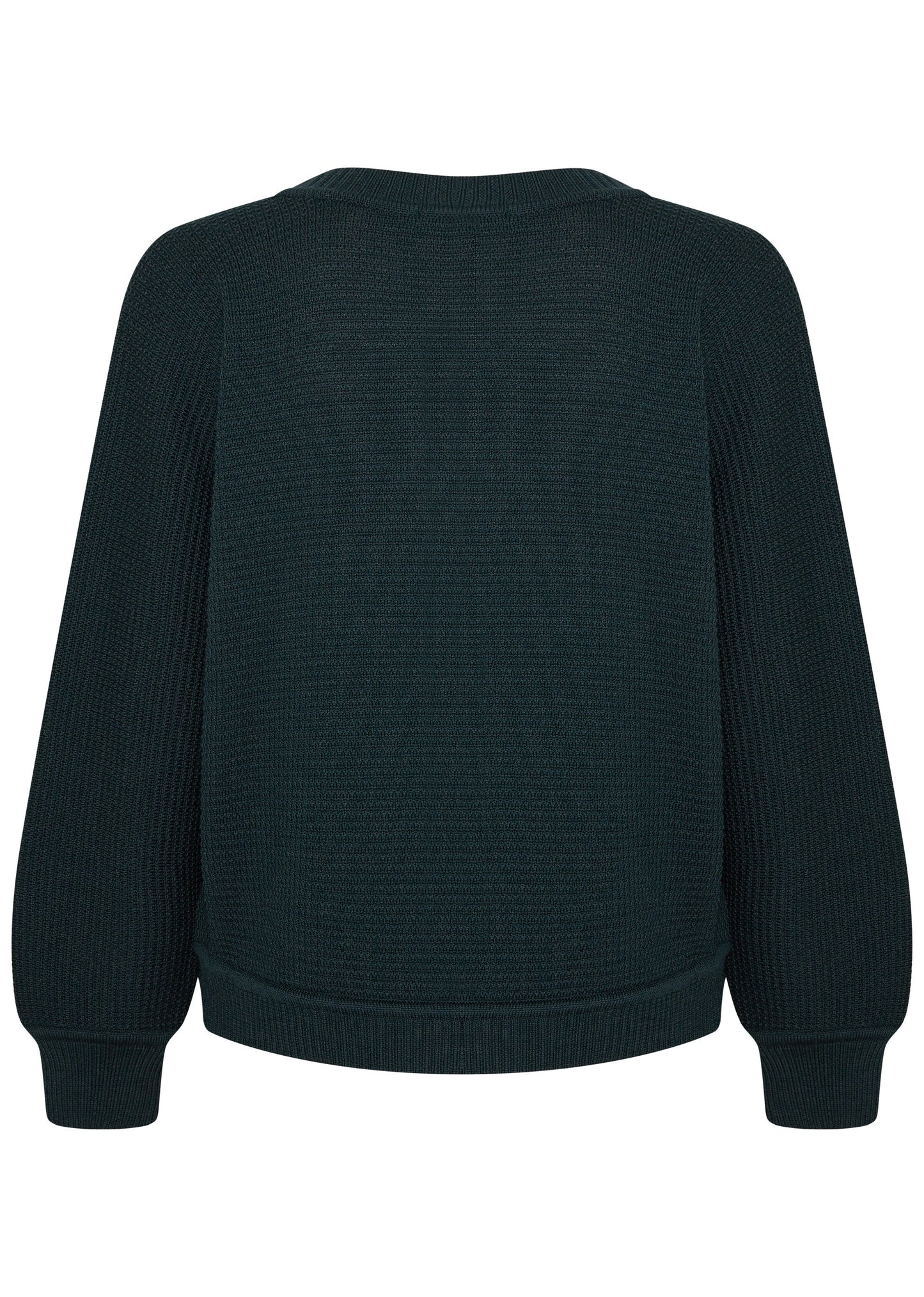 Lässiger Struktur V-Pullover