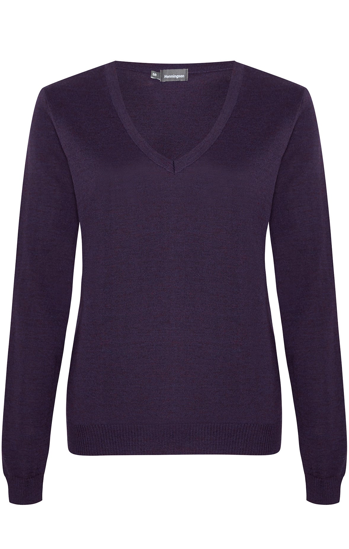 Schlichter V-Pullover