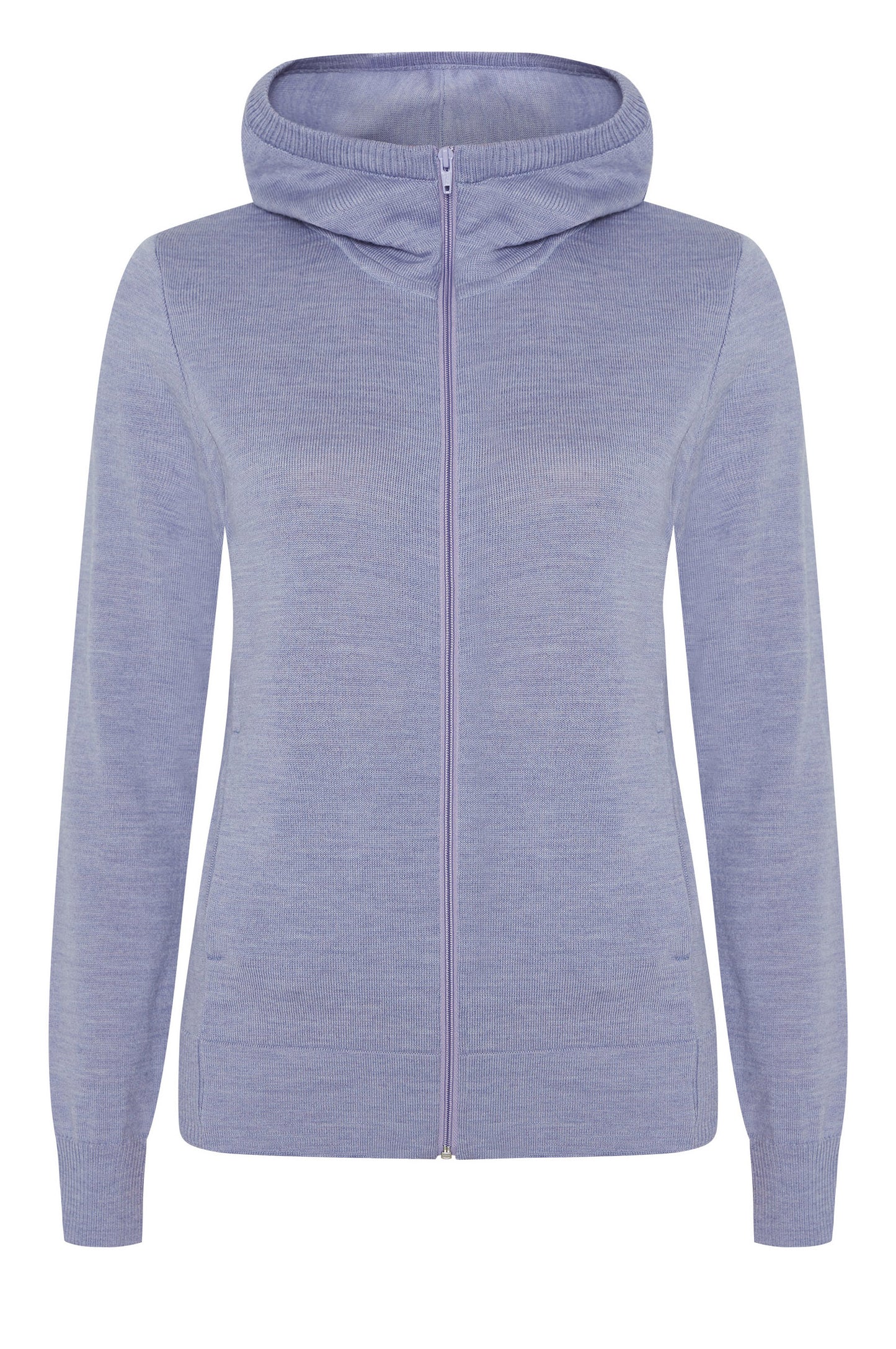 Feine Kapuzenstrickjacke
