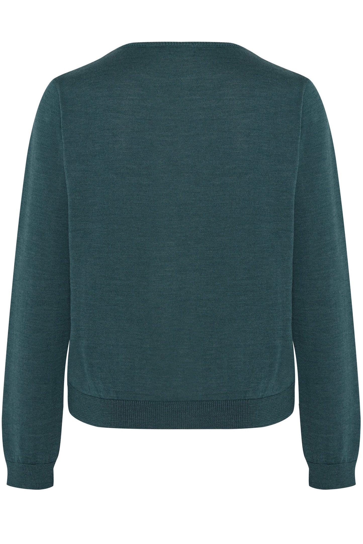 Schlichte Rundhalsstrickjacke