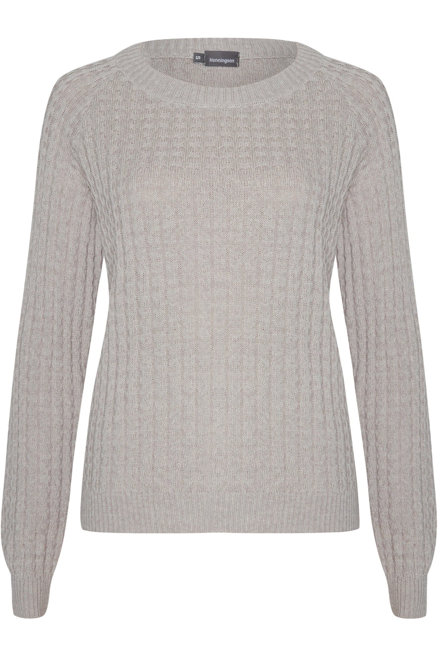 Raglanpullover Ziegelmuster
