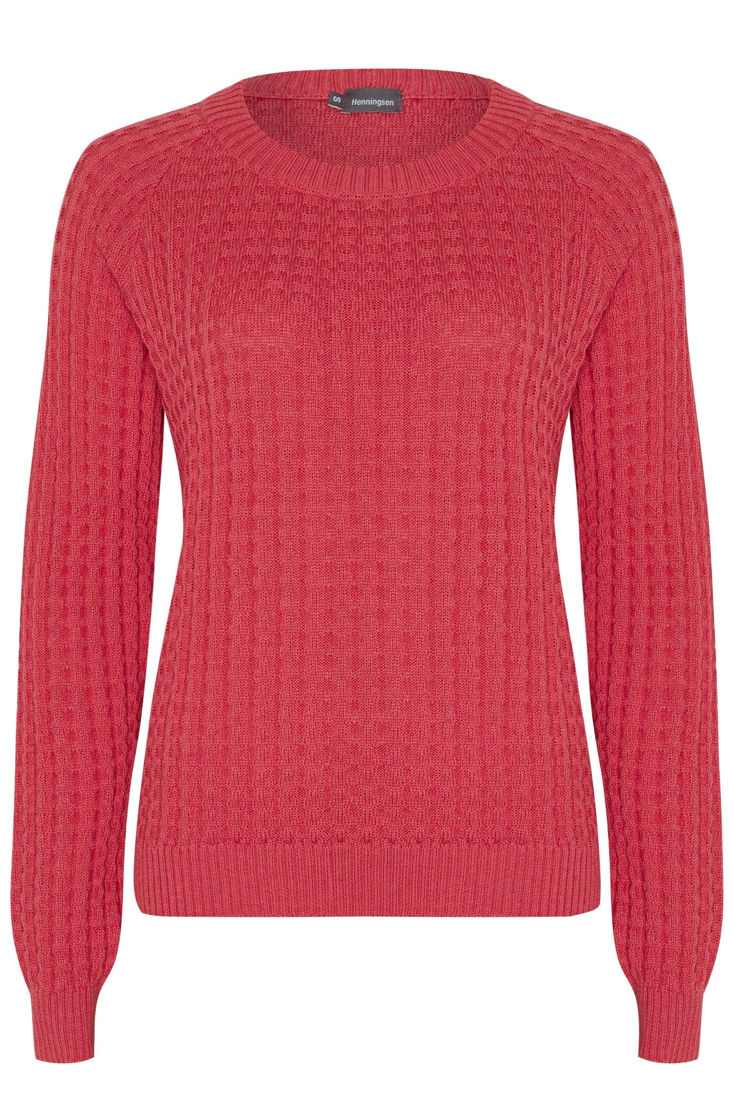 Raglanpullover Ziegelmuster