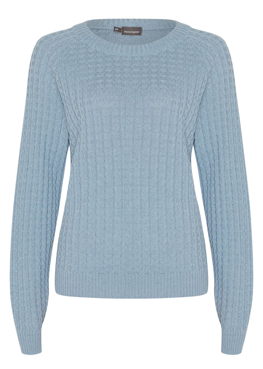 Raglanpullover Ziegelmuster