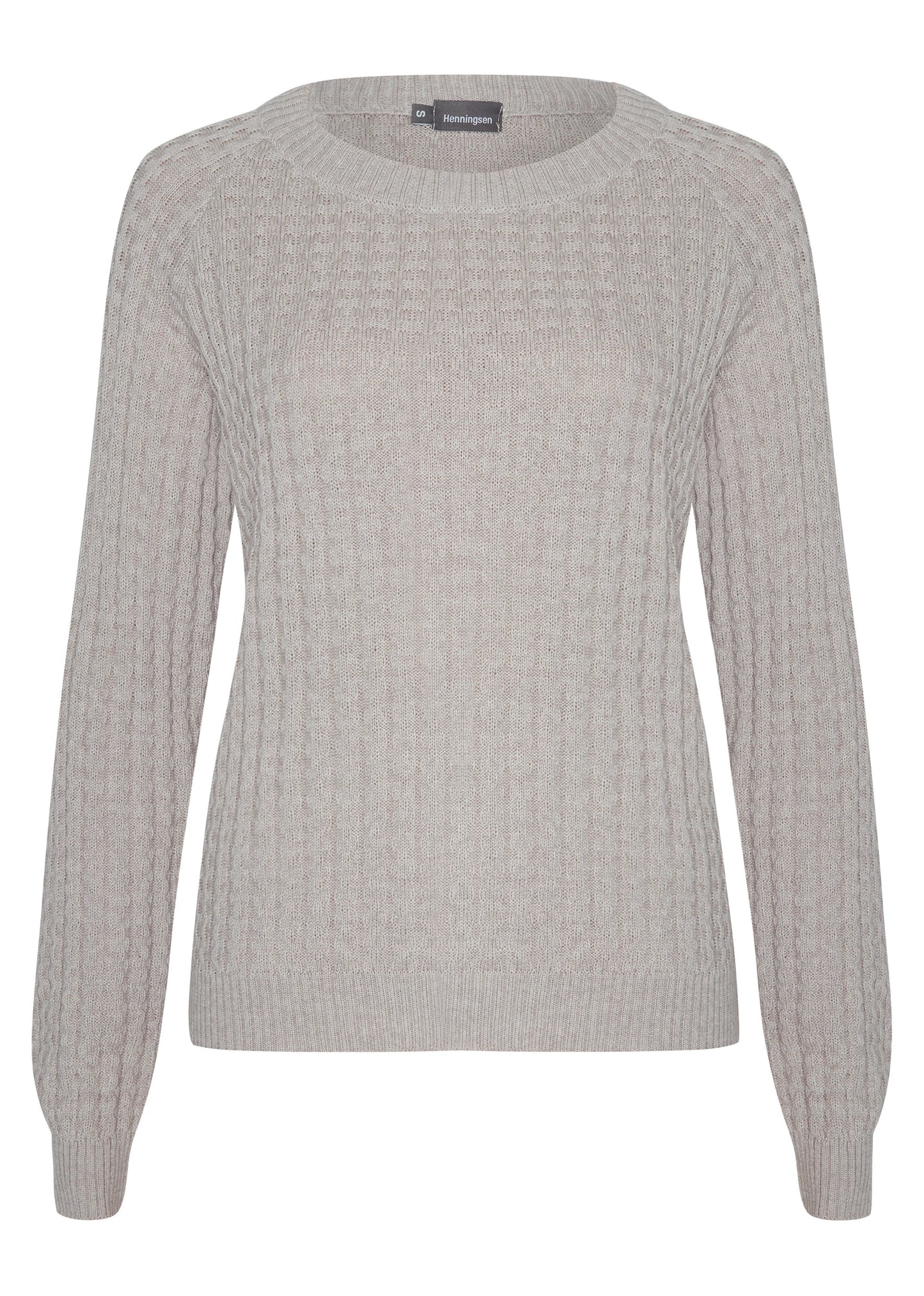 Raglanpullover Ziegelmuster