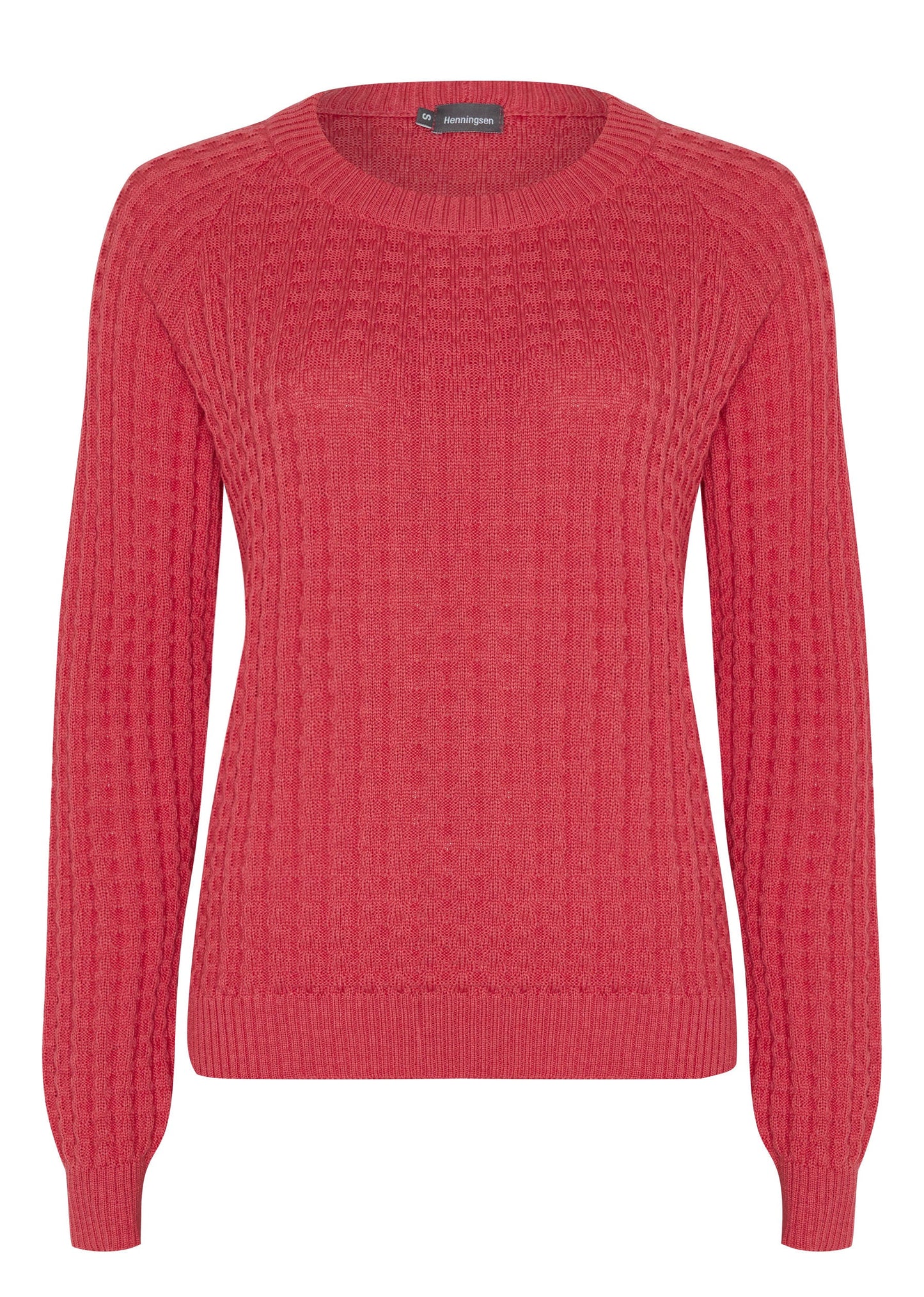 Raglanpullover Ziegelmuster