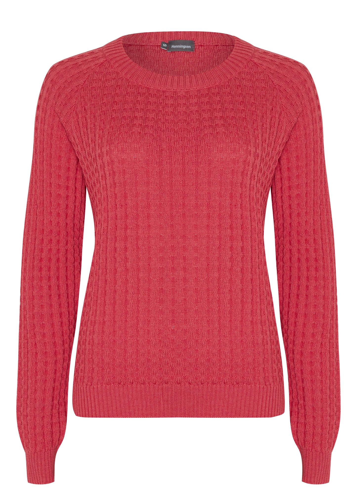 Raglanpullover Ziegelmuster